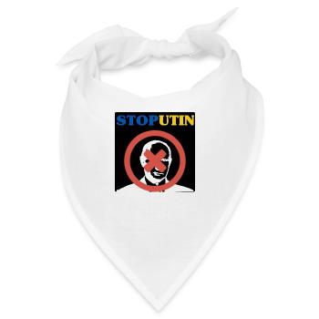 Stoppen Sie Putin - Bandana - Weiß - Vorne