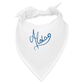Aloha - Bandana - Weiß - Vorne
