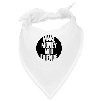 Spruch Kreis Money - Bandana - Weiß - Vorne