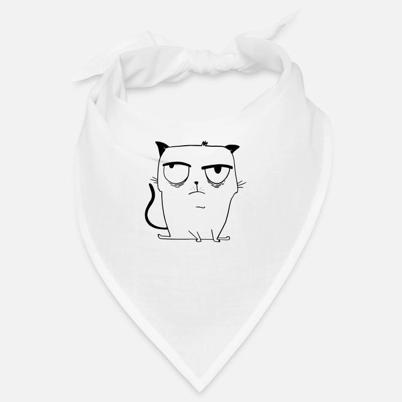 Cartoon Cat - Drôle de chat Evil Eye Nerves Bandana