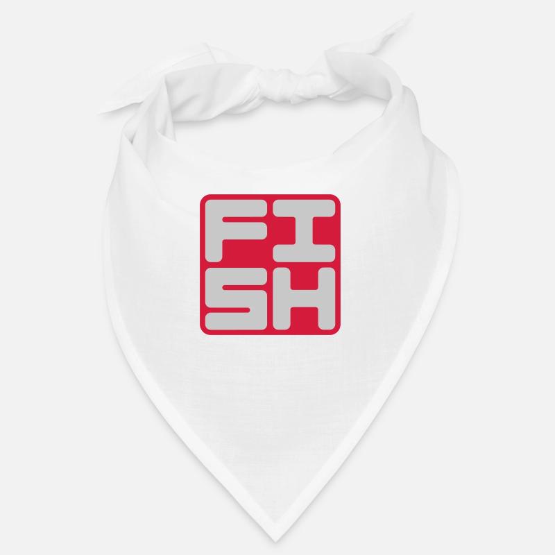 Text Logo Fish Bandana