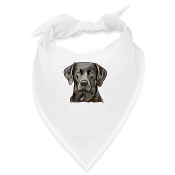 Labrador - Bandana - Weiß - Vorne