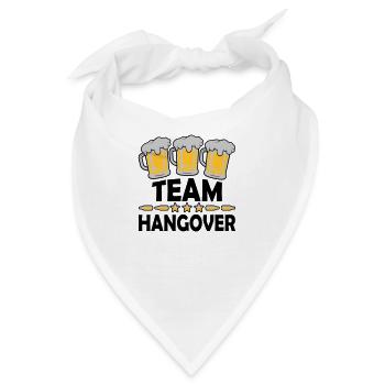 Team Hangover Alkohol - Bandana - Weiß - Vorne