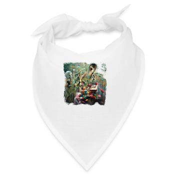 Are unheard melodies sweet? - Bandana - Weiß - Vorne