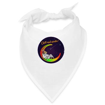 Chill mal wieder - Bandana - Weiß - Vorne