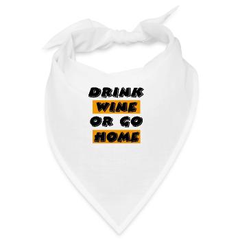 Wein - Bandana - Weiß - Vorne