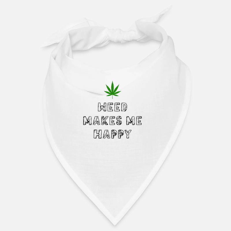 weed macht mich glücklich Cannabis Marihuana Bandana