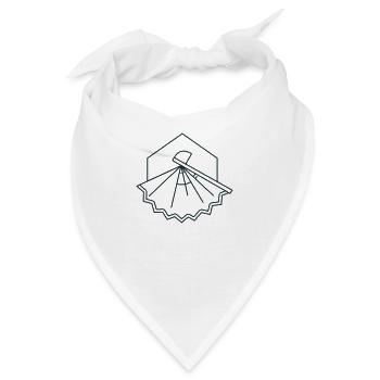 Vintage japanischer Ventilator hängend - Bandana - Weiß - Vorne