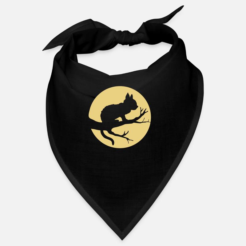 Baum Mond Schwarze Katze Bandana