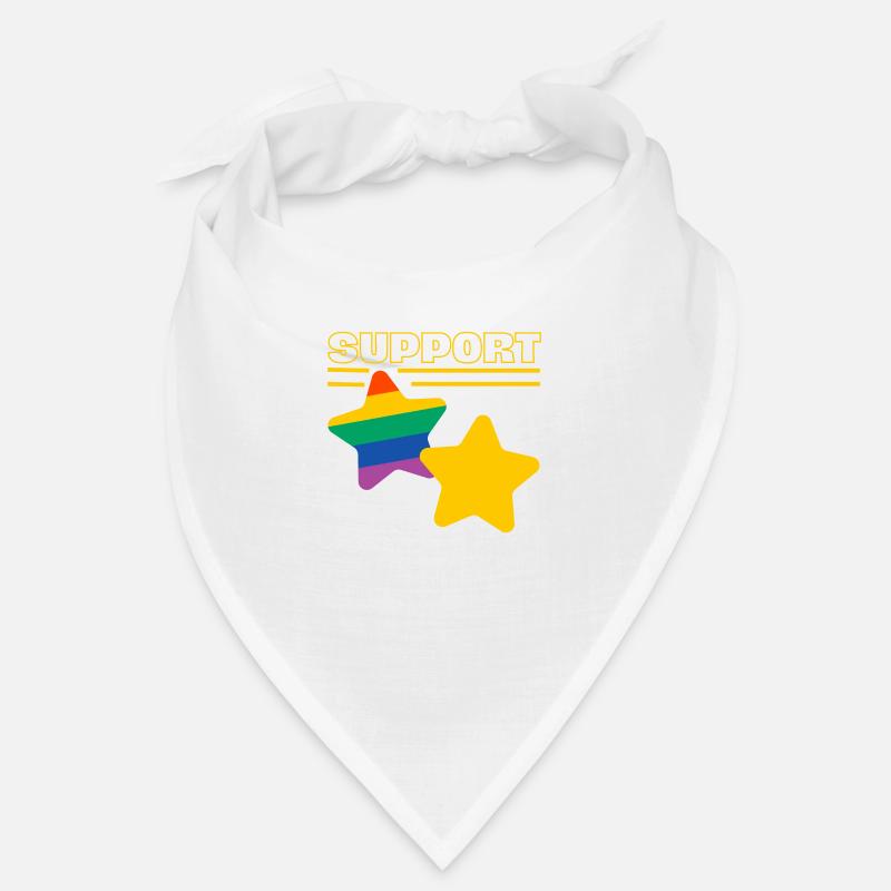 Support LGBT - Bandana - blanc