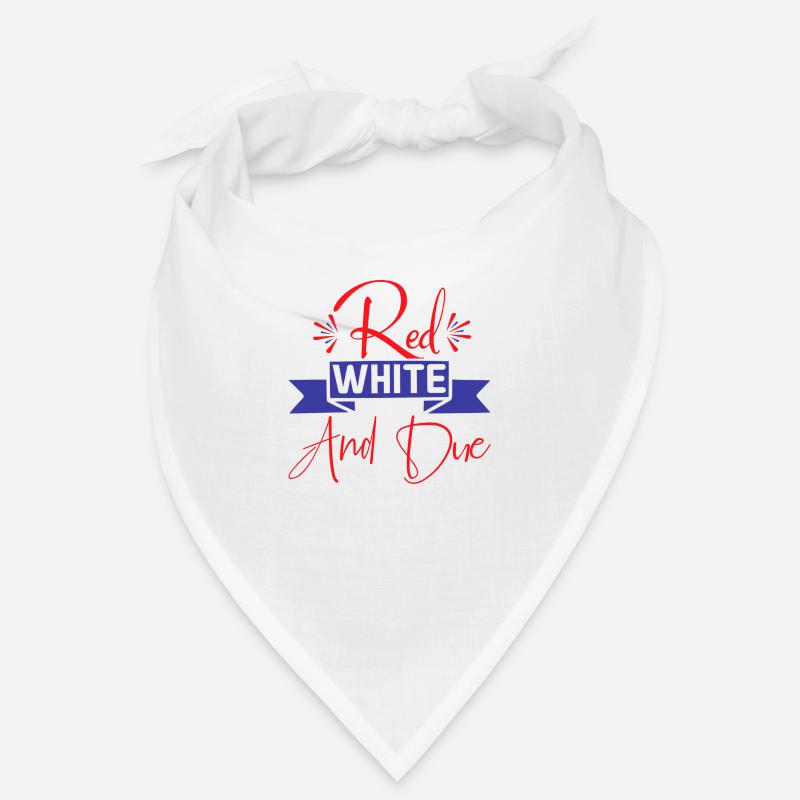 Red white and due Bandana