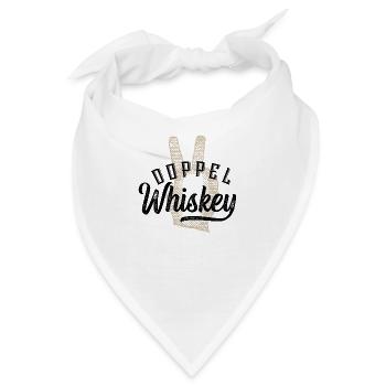 Doppel Whiskey - Bandana - Weiß - Vorne