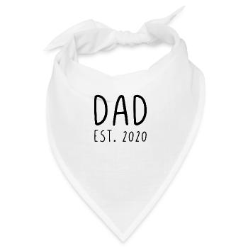 Dad est 2020 - Bandana - Weiß - Vorne