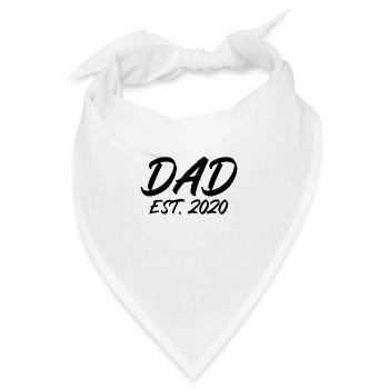 Dad est 2020 - Bandana - Weiß - Vorne