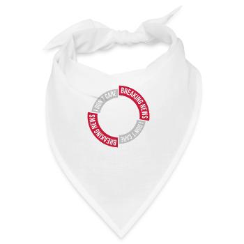 Breaking news don t - Bandana - Weiß - Vorne