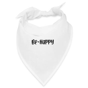 Be Happy - Bandana - Weiß - Vorne
