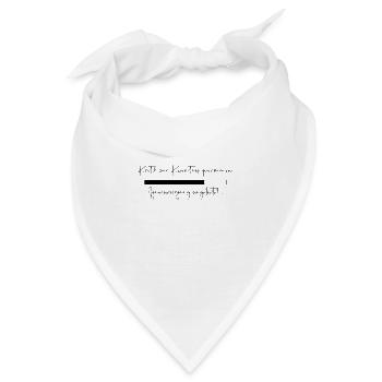 Kritik zur Kenntnis genommen - Bandana - Weiß - Vorne