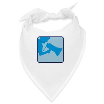 Rede Megafon Propaganda Mann - Bandana - Weiß - Vorne