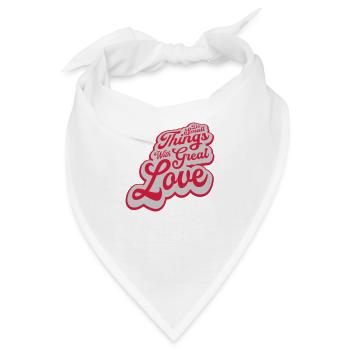 Zitat do small things - Bandana - Weiß - Vorne