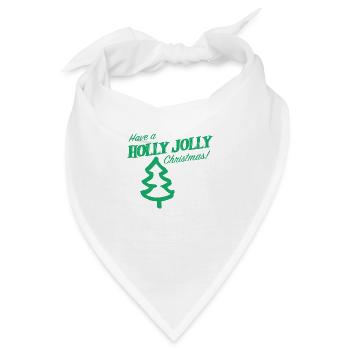 Have a Holly jolly christmas - Bandana - Weiß - Vorne