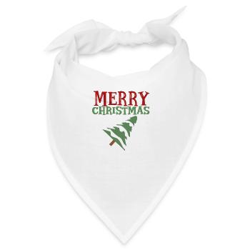 Merry christmas - Bandana - Weiß - Vorne