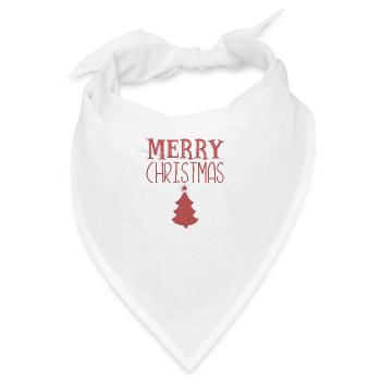 Merry christmas - Bandana - Weiß - Vorne
