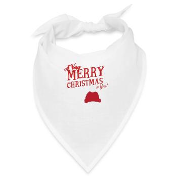 Merry christmas - Bandana - Weiß - Vorne