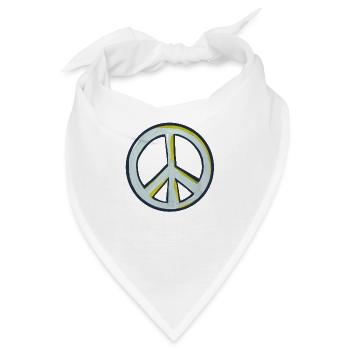 Friede - Bandana - Weiß - Vorne