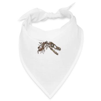 Velociraptor Skeleton - Bandana - Weiß - Vorne