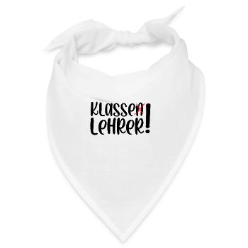 Klasse Lehrer - Bandana - Weiß - Vorne