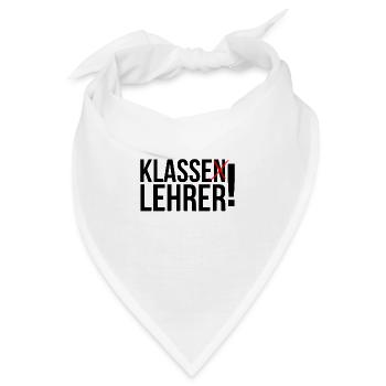 Klasse Lehrer - Bandana - Weiß - Vorne