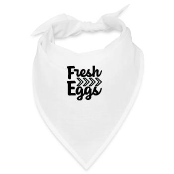 Fresh Eggs - Bandana - Weiß - Vorne