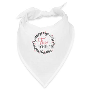 FIVE MILESTONES HEART - Bandana - Weiß - Vorne