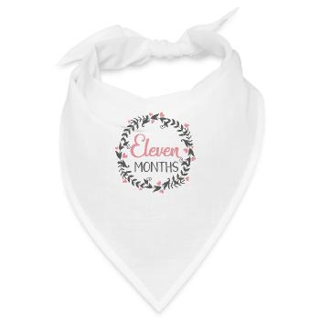 11 MILESTONES HEART - Bandana - Weiß - Vorne