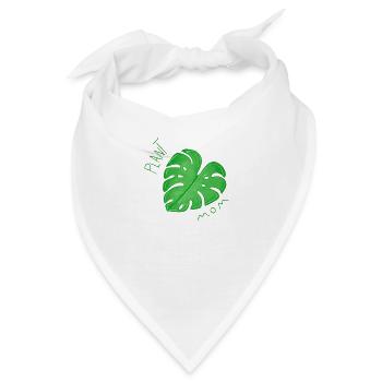monstera plantmom - Bandana - Weiß - Vorne