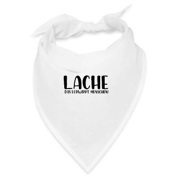 Lache das verwirrt Menschen - Bandana - Weiß - Vorne