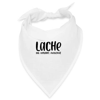 Lache das verwirrt Menschen - Bandana - Weiß - Vorne
