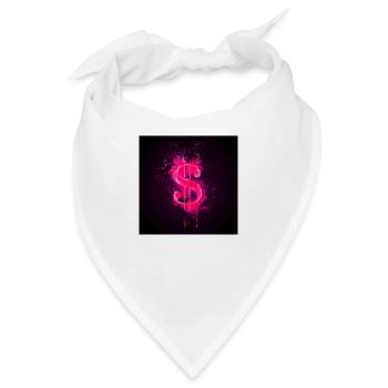 Dollarsymbol der amerikanischen Währung - Bandana - Weiß - Vorne