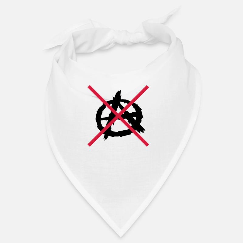 No anarchy symbol logo Bandana