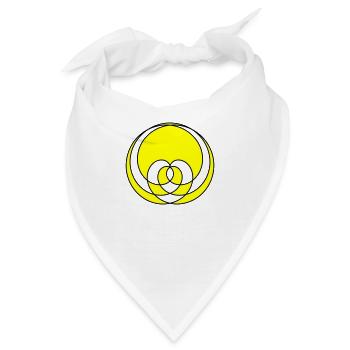 Ein Kurven Herz - Bandana - Weiß - Vorne