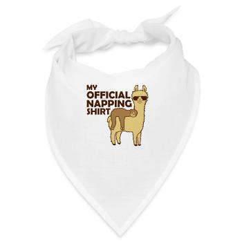 My official napping shirt - Bandana - Weiß - Vorne