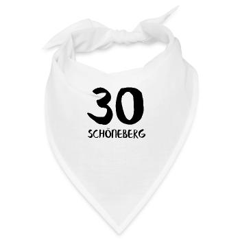 30 schoeneberg black - Bandana - Weiß - Vorne