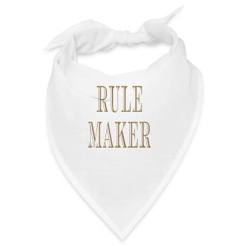 Rule Maker Rule Breaker - Bandana - Weiß - Vorne