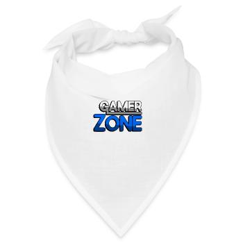 GAMER ZONE (Blau) - Gaming - Bandana - Weiß - Vorne