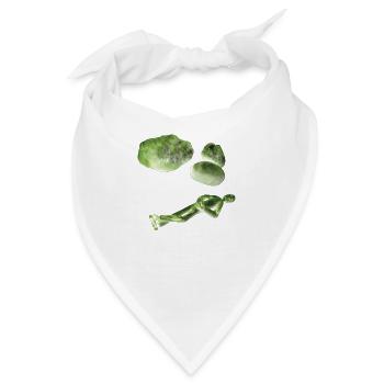Sleep Schlaf und drei Steine - Bandana - Weiß - Vorne