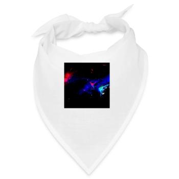 Weltraum Auto - Bandana - Weiß - Vorne