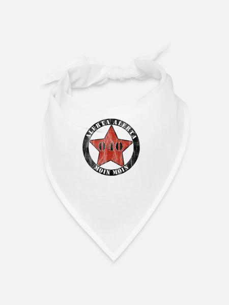 Action antifasciste Hambourg - Bandana - blanc
