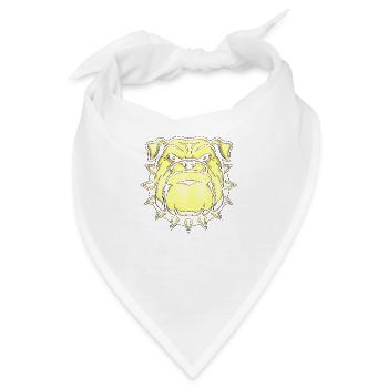 Wütendes Gesicht Gesicht wütender schwedischer schwedischer Hund - Bandana - Weiß - Vorne