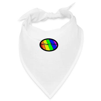 BERLINER-FREAK Logo - Bandana - Weiß - Vorne