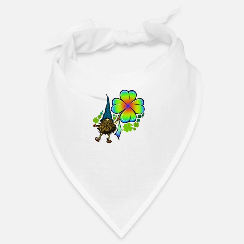 Gnome Tie Dye Trèfle Trèfle Saint-Patrick Bandana